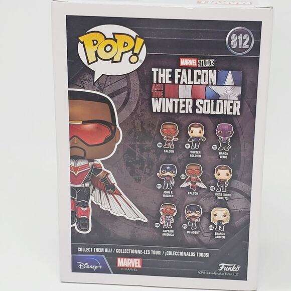 Marvel Falcon Funko Pop Vinyl - The Falcon and the Winter Soldier #812 NIB - Picture 9 of 15